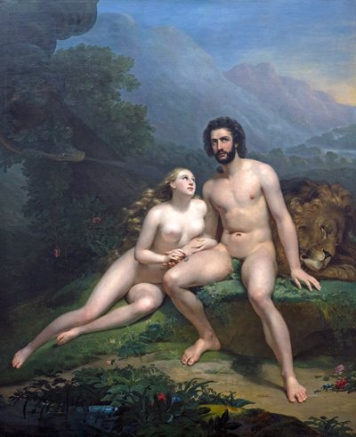Adam and Eve by Claude Marie Dubufe